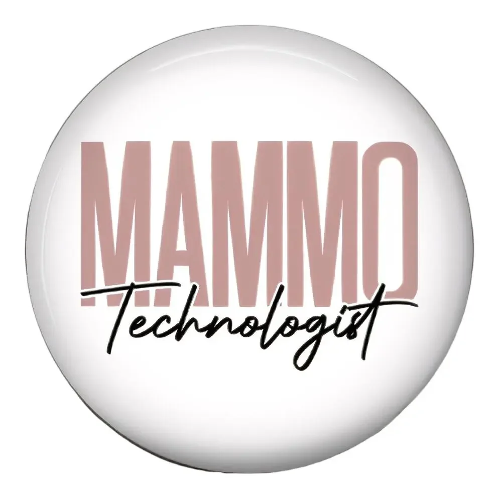 Mammo Technologist Badge Reel & Topper Mammography Tech Breast Imaging Gift